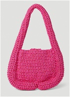 Handmade Crochet Handbag in Pink