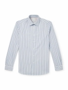 Paul Smith - Slim-Fit Striped Cotton-Poplin Shirt - Blue