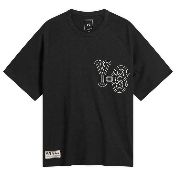 Photo: Y-3 Men's Elite 5 Short Sleeve T-Shirt in Black