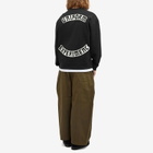 Uniform Experiment Men's Chenille Back Logo Sweatshirt in Black