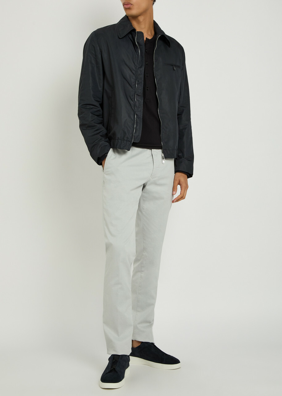Slowear Shell Bomber Jacket Navy