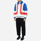 Casablanca Men's Curve Panel Puffer Jacket in Red/White/Blue