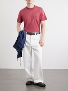 LOEWE - Anagram-Embroidered Cotton-Jersey T-Shirt - Red
