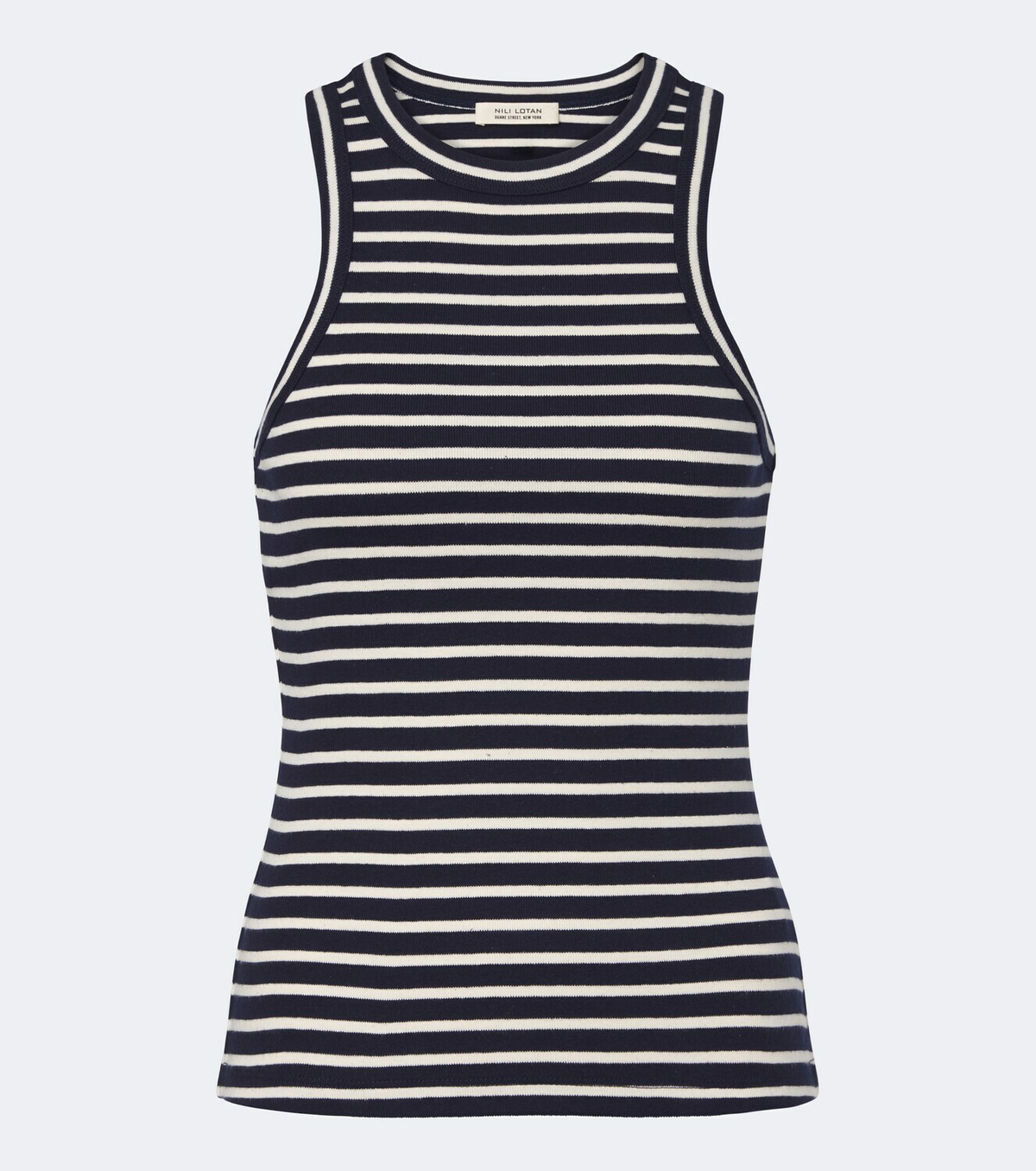 Nili Lotan Hank striped cotton tank top