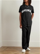 Givenchy - Oversized Logo-Appliquéd Mesh Baseball Shirt - Black