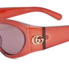 Gucci Women's Eyewear GG1401S in Burgundy/Brown