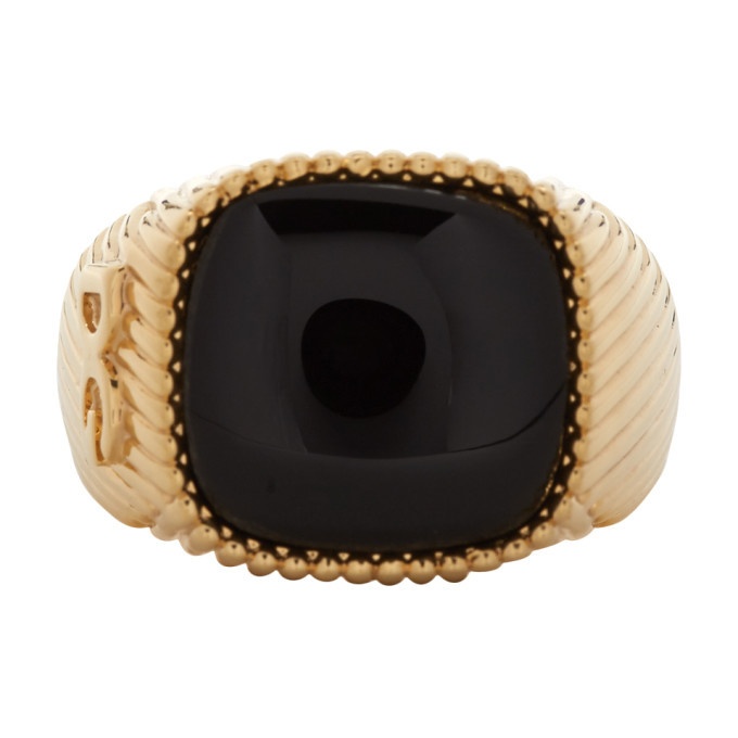 Photo: Dolce and Gabbana Gold Signet Ring