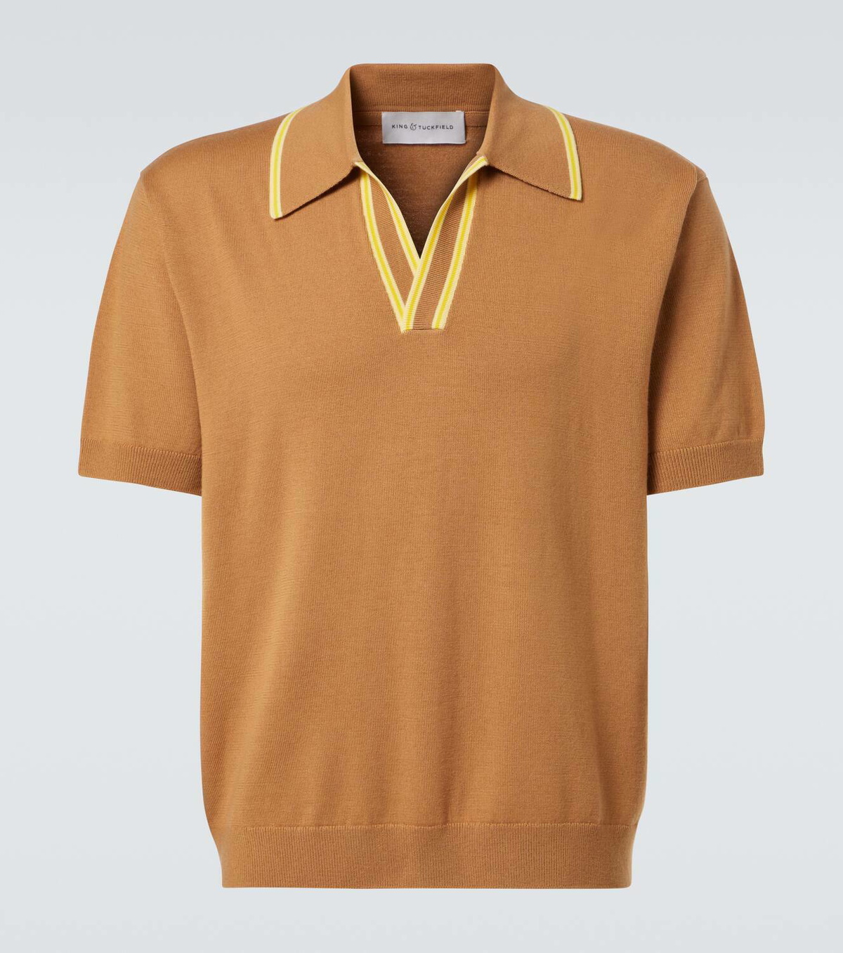 King & Tuckfield Wool polo shirt