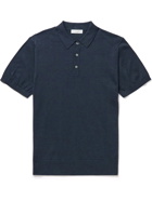 RICHARD JAMES - Cotton Polo Shirt - Blue