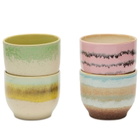 HKliving Café Cups - Set of 4 in Deco 