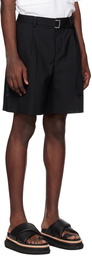 sacai Black Suiting Shorts