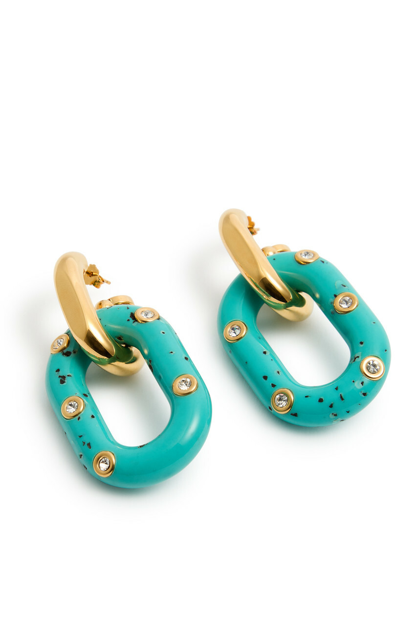 ピアス Rabanne Rabanne XL Link Hoops Earrings Silver double XL link earrings – Rabanne