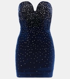 Alex Perry Embellished velvet minidress