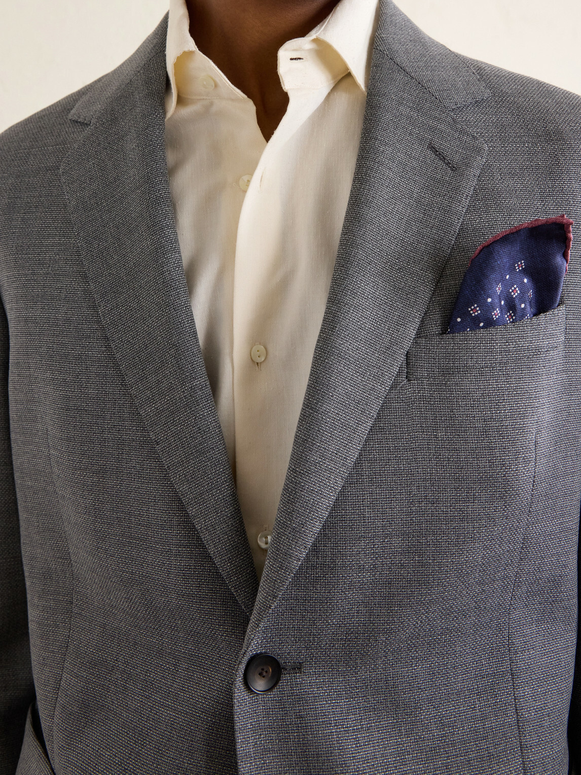 Mr P. - Wool-Hopsack Suit Jacket - Gray