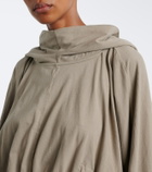 Rick Owens DRKSHDW cropped cotton jersey hoodie