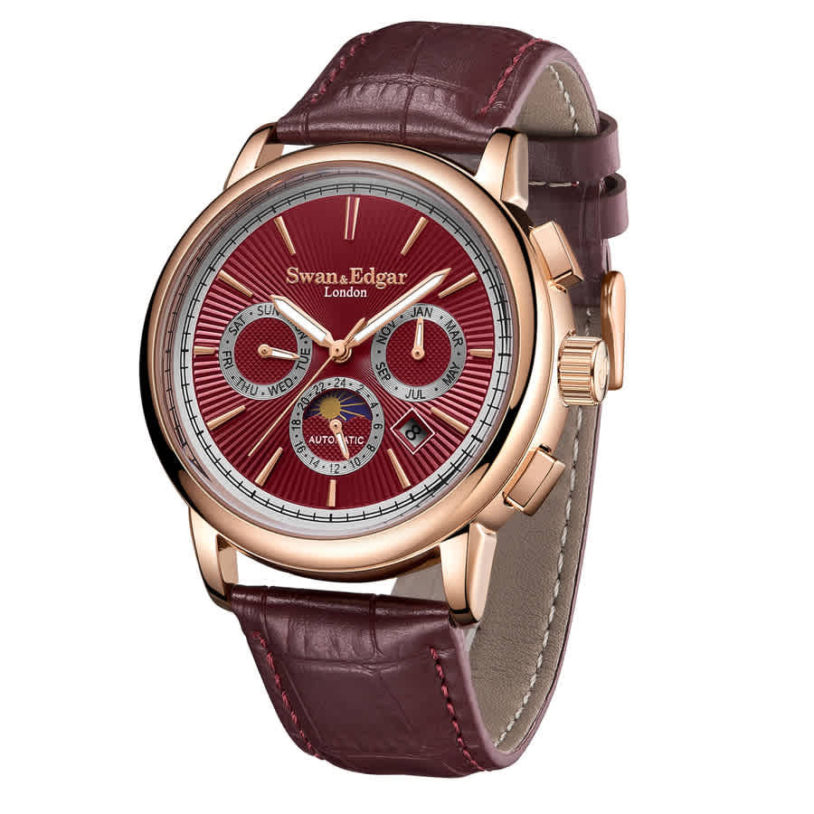 Swan & Edgar Opulent Automatic Red Dial Mens Watch SE00301