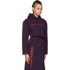 Vetements SSENSE Exclusive Purple Sexual Fantasies Football Shoulder Hoodie