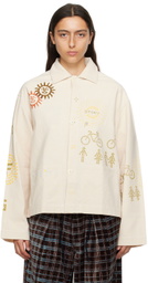 Story mfg. Off-White Short On Time Jacket