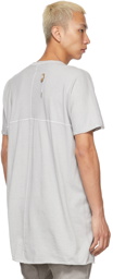Boris Bidjan Saberi Grey Garment-Dyed One-Piece T-Shirt
