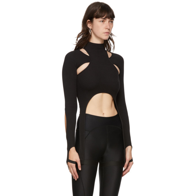 Hyein Seo Black Garter Long Sleeve T-Shirt Hyein Seo