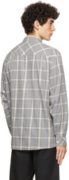 HOPE Grey Check Base Over Shirt