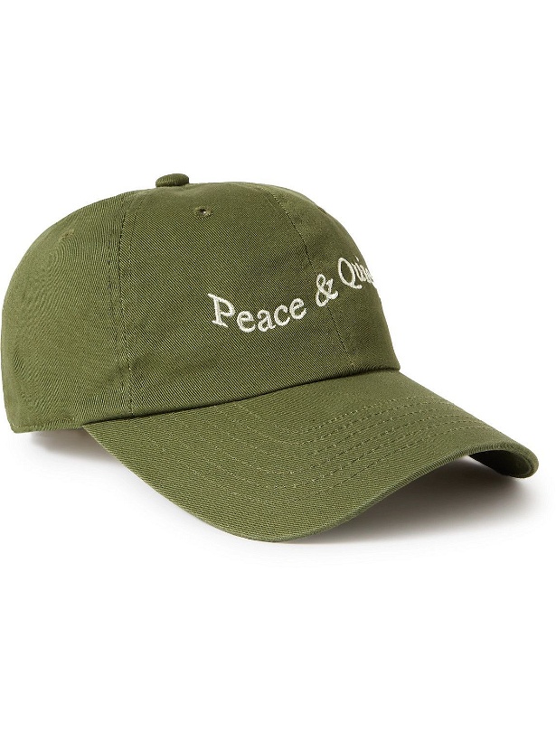 Photo: Museum Of Peace & Quiet - Wordmark Logo-Embroidered Cotton-Twill Baseball Cap