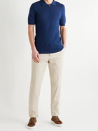 KITON - Slim-Fit Cotton Polo Shirt - Blue