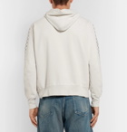 Remi Relief - Printed Loopback Cotton-Jersey Hoodie - Men - Off-white