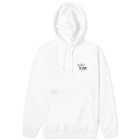 WTAPS Men's 10 Embroided Pullover Hoodie in White