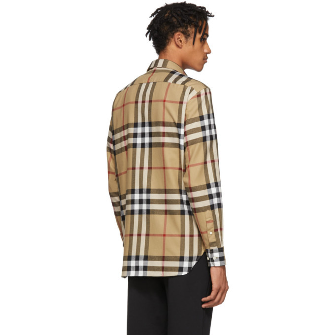 Burberry Beige Check Richard Shirt