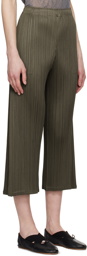 PLEATS PLEASE ISSEY MIYAKE Khaki Monthly Colors March Trousers