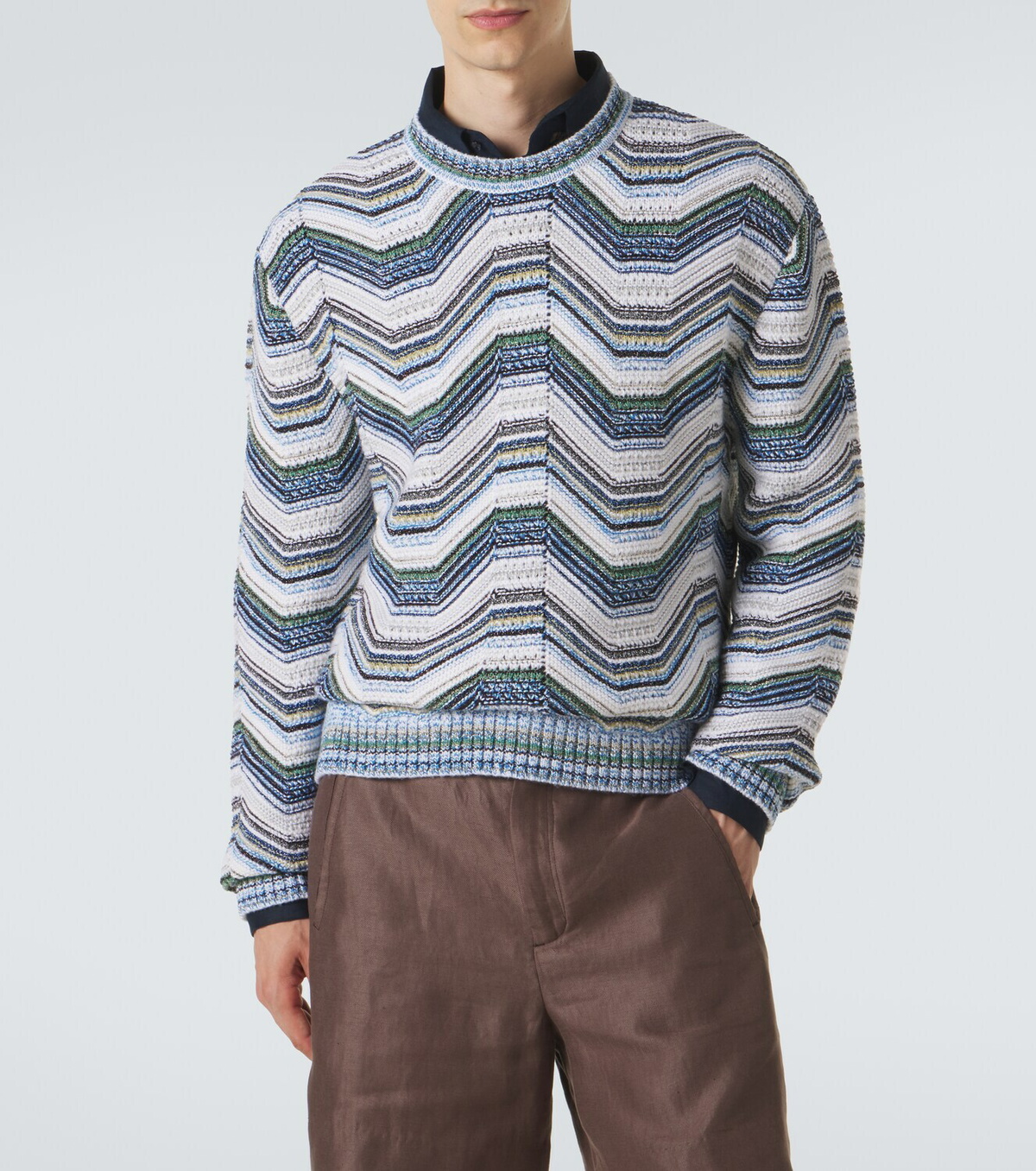 Missoni Wave wool and cotton-blend sweater