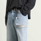 Acne Studios Men's Judda Ripped Denim Shorts in Light Blue