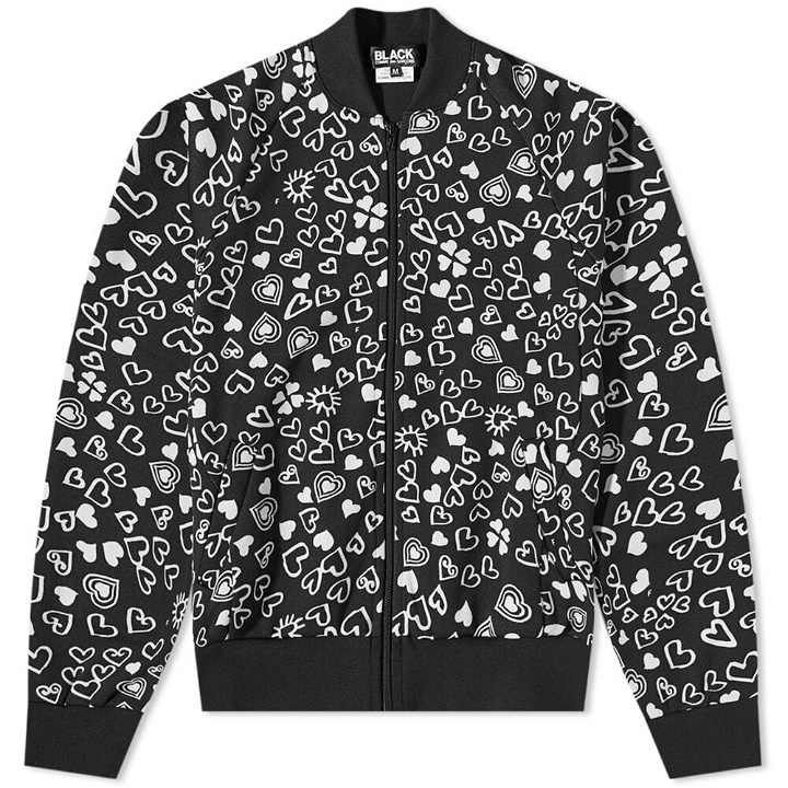 Photo: Comme des Garçons Men's CDG All Over Print Zip Up Jacket in Black