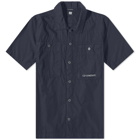 C.P. Company Men's Ripstop Short Sleeve Shirt in Total Eclipse