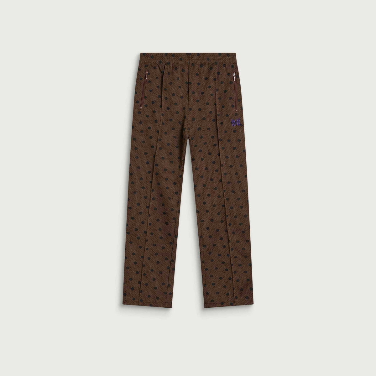 Needles Men's Poly Jacquard Track Pants in Polka Dot