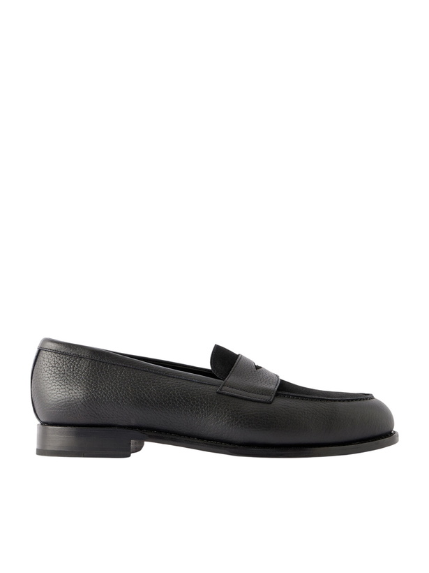 Photo: MORJAS - The Penny Loafer-Leather Flats - Black