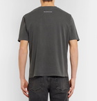 Balenciaga - Printed Cotton-Jersey T-Shirt - Men - Gray