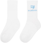 Balenciaga White Sporty B Tennis Socks