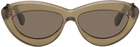 Loewe Taupe Cat-Eye Sunglasses