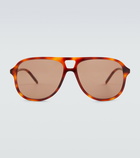 Gucci - Aviator acetate sunglasses