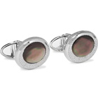 Dunhill - X-Centric Rhodium-Plated Mother-of-Pearl Cufflinks - Silver