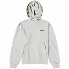 Palm Angels Men's Embroidered Small Logo Popover Hoodie in Grey