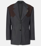 Versace Medusa wool and mohair blazer