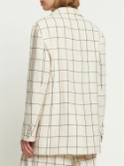 ROCHAS Macro Check Canvas Over Jacket