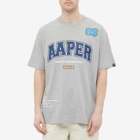 Men's AAPE x Rob Flowers Ald T-Shirt in Grey
