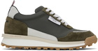 Thom Browne Khaki Alumni Sneakers