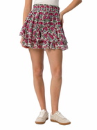 MC2 Saint Barth Woman Silk Voile Ruffled Mini Skirt Eivissa