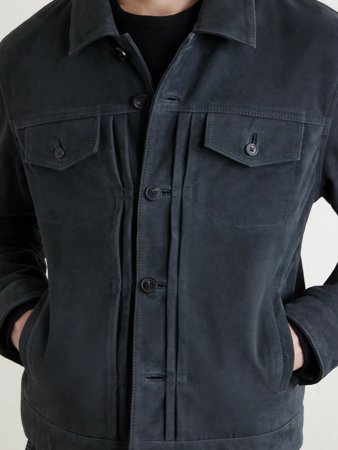 Officine Générale - Liam Suede Jacket - Black