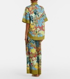 Alémais Solstice cotton-blend wide-leg pants
